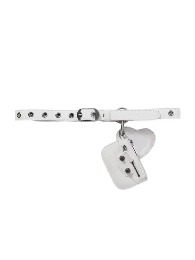 Le Cagole Embellished Crinkled-leather Waist Belt