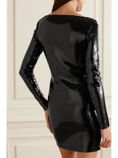 Balenciaga Sequined Stretch-crepe Mini Dress | Thumbnail 3 Balenciaga Sequined Stretch-crepe Mini Dress | Thumbnail 3