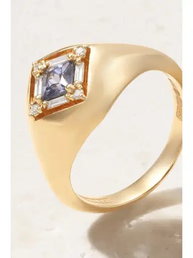Suzanne Kalan 18-karat Gold, Sapphire And Diamond Ring | Thumbnail 4 Suzanne Kalan 18-karat Gold, Sapphire And Diamond Ring | Thumbnail 4
