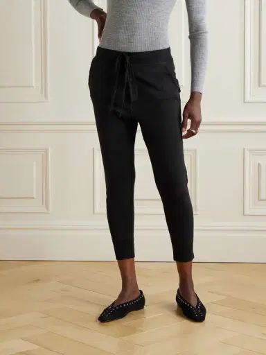 Nili Lotan Nolan Cropped Cotton-jersey Track Pants | Thumbnail 3 Nili Lotan Nolan Cropped Cotton-jersey Track Pants | Thumbnail 3