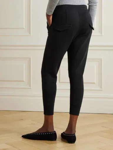 Nili Lotan Nolan Cropped Cotton-jersey Track Pants | Thumbnail 4 Nili Lotan Nolan Cropped Cotton-jersey Track Pants | Thumbnail 4