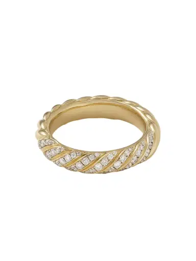 David Yurman 18-karat Gold Diamond Ring | Thumbnail 1 David Yurman 18-karat Gold Diamond Ring | Thumbnail 1