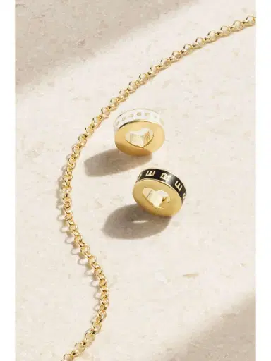Foundrae Resilience + Wholeness Heart Beat 18-karat Gold And Enamel Necklace | Thumbnail 4 Foundrae Resilience + Wholeness Heart Beat 18-karat Gold And Enamel Necklace | Thumbnail 4
