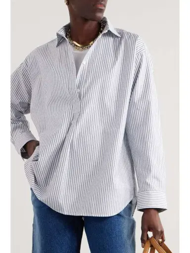 TOTEME Striped Cotton-poplin Shirt | Thumbnail 3 TOTEME Striped Cotton-poplin Shirt | Thumbnail 3