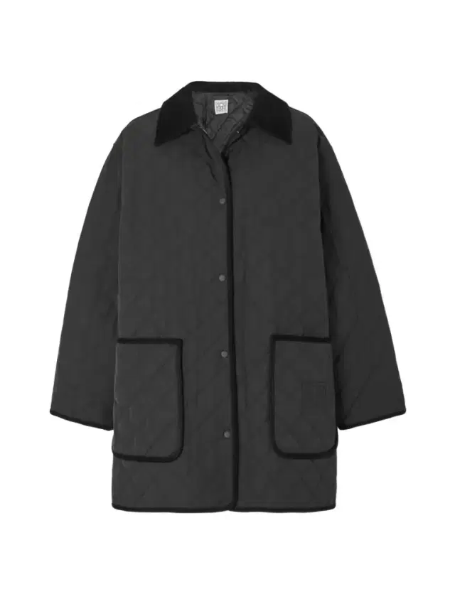 Oversized Corduroy-trimmed Quilted Organic Cotton-blend Jacket