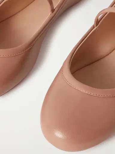 Gianvito Rossi Carla Leather Mary Jane Ballet Flats | Thumbnail 4