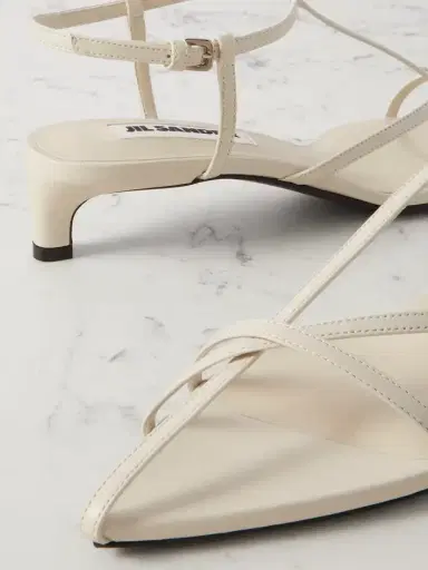Jil Sander Leather Slingback Sandals | Thumbnail 4 Jil Sander Leather Slingback Sandals | Thumbnail 4