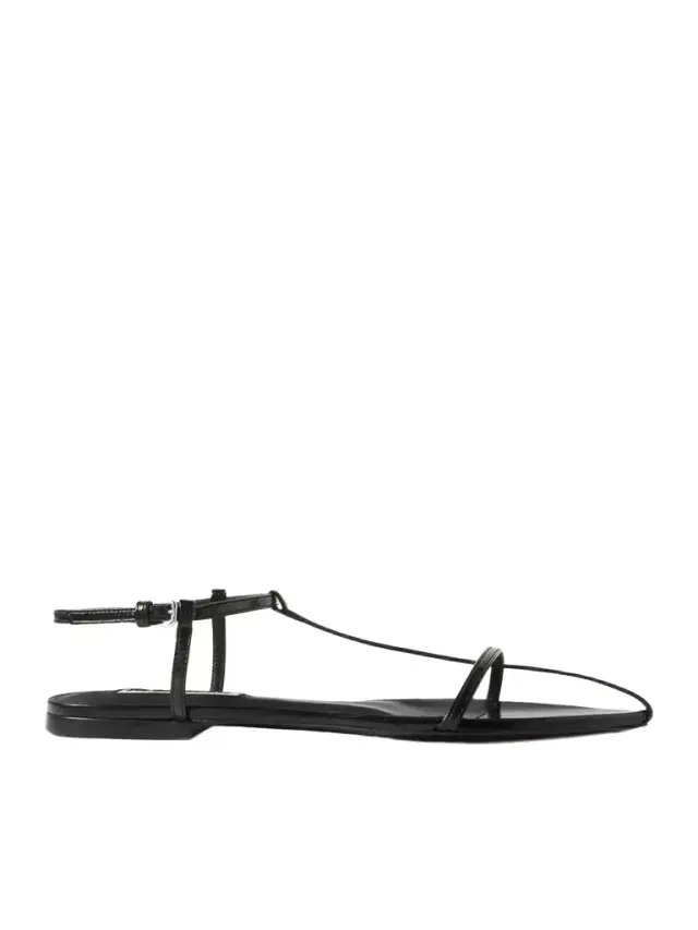 Leather Point-toe Sandals