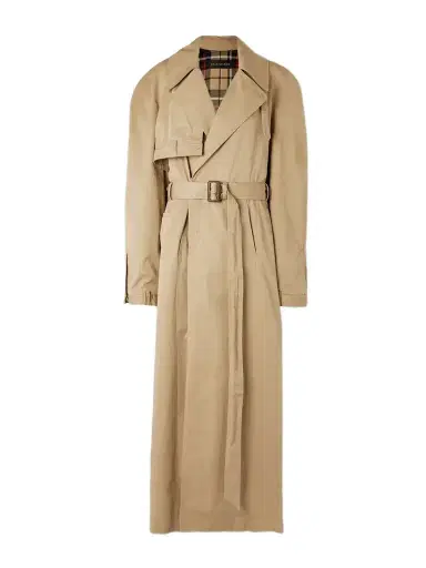 Balenciaga Oversized Asymmetric Cotton-twill Trench Coat | Thumbnail 1 Balenciaga Oversized Asymmetric Cotton-twill Trench Coat | Thumbnail 1