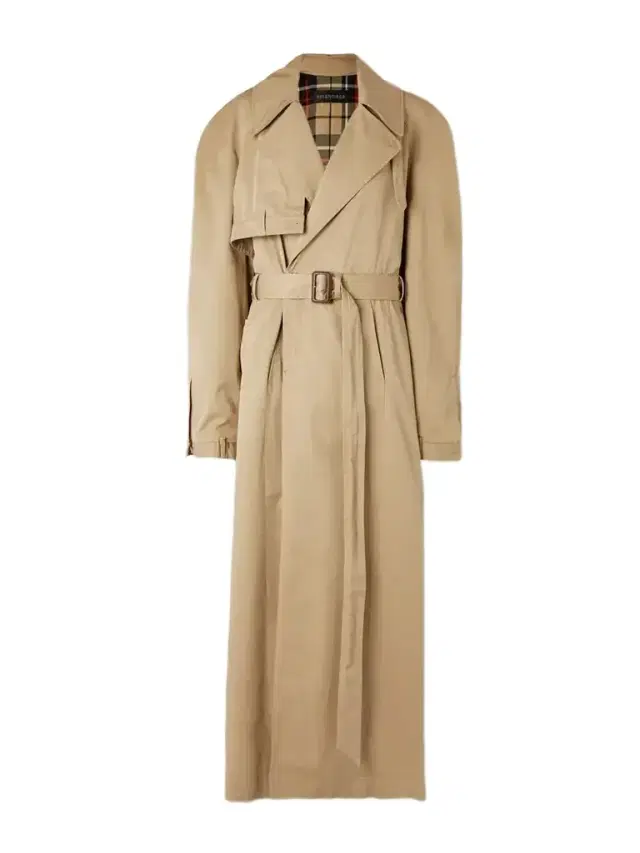 Oversized Asymmetric Cotton-twill Trench Coat Oversized Asymmetric Cotton-twill Trench Coat