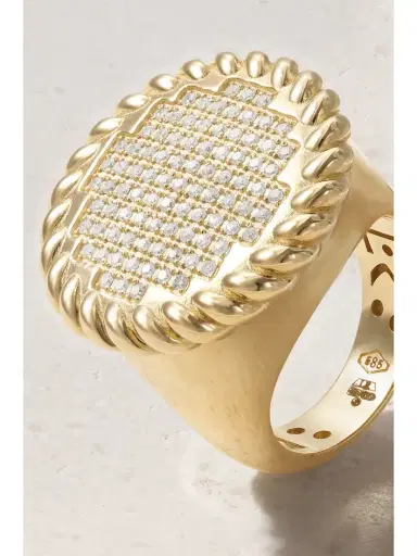 Lauren Rubinski 14-karat Gold Diamond Ring | Thumbnail 4 Lauren Rubinski 14-karat Gold Diamond Ring | Thumbnail 4