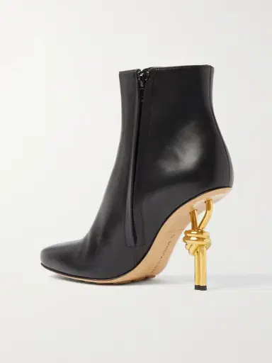 Bottega Veneta Knot Leather Ankle Boots | Thumbnail 3 Bottega Veneta Knot Leather Ankle Boots | Thumbnail 3