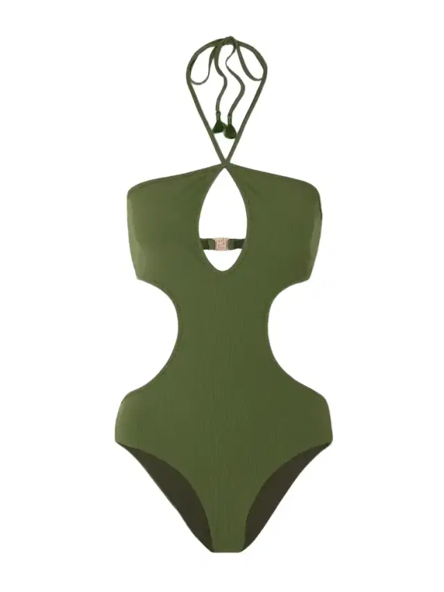 + Net Sustain Mawingu Cutout Ribbed Swimsuit - x large