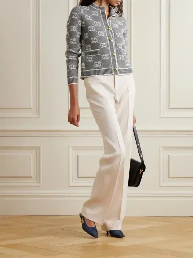 Gucci Wool-jacquard Cardigan | Thumbnail 2 Gucci Wool-jacquard Cardigan | Thumbnail 2
