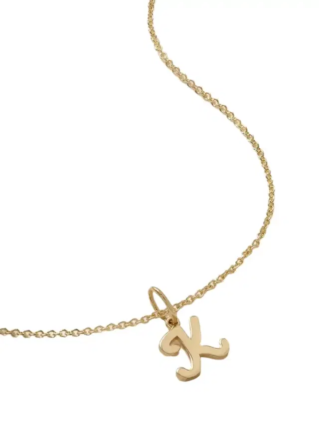 Sydney Evan Pure Initial 14-karat Gold Necklace