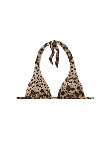 Dolce & Gabbana Leopard-print Halterneck Bikini Top | Thumbnail 1