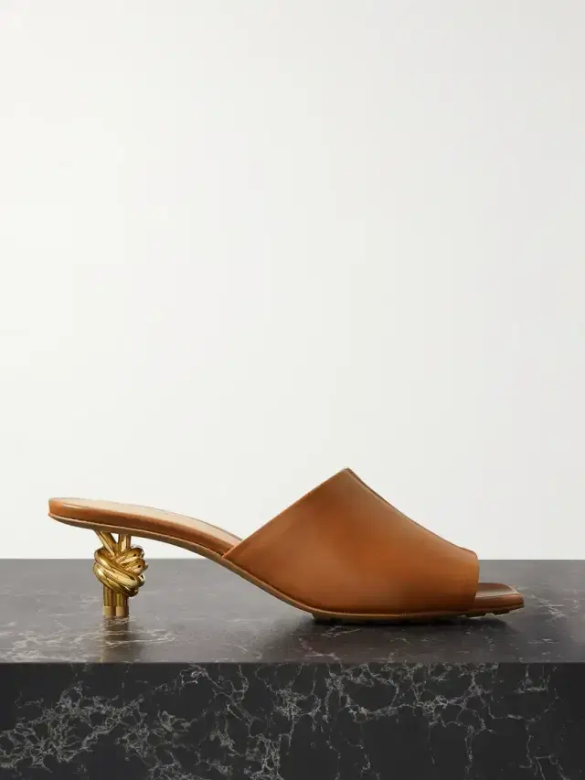 Knot Leather Mules