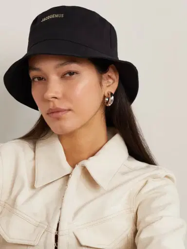 Jacquemus Le Bob Embellished Cotton-canvas Bucket Hat | Thumbnail 2 Jacquemus Le Bob Embellished Cotton-canvas Bucket Hat | Thumbnail 2