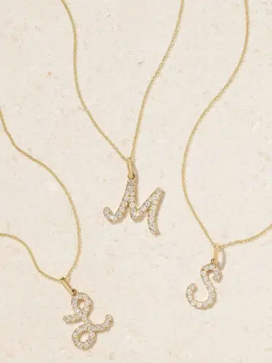 Sydney Evan Initial 14-karat Gold Diamond Necklace | Thumbnail 6 Sydney Evan Initial 14-karat Gold Diamond Necklace | Thumbnail 6