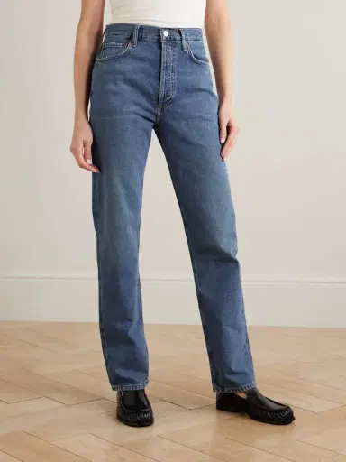 AGOLDE + Net Sustain 90's Pinch Waist Long High-rise Straight-leg Organic Jeans | Thumbnail 3 AGOLDE + Net Sustain 90's Pinch Waist Long High-rise Straight-leg Organic Jeans | Thumbnail 3