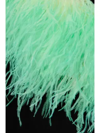 Self-Portrait Feather-trimmed Crystal-embellished Crepe Mini Dress | Thumbnail 4