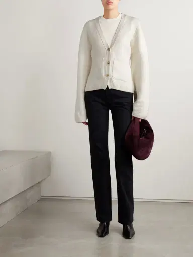 Khaite Scarlet Cashmere Cardigan | Thumbnail 2