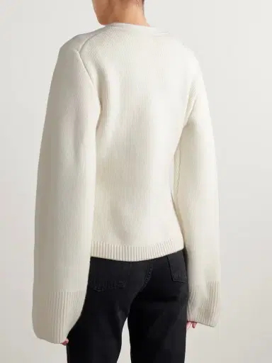 Khaite Scarlet Cashmere Cardigan | Thumbnail 3