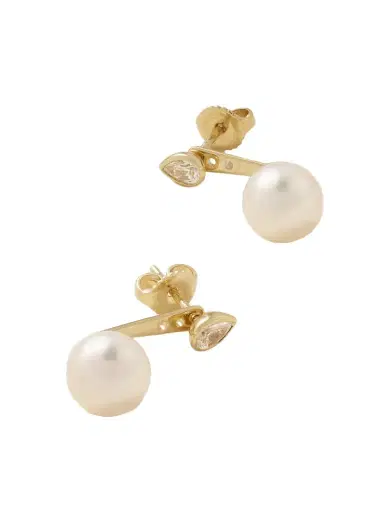 Mizuki 14-karat Gold, Pearl And Diamond Earrings | Thumbnail 1
