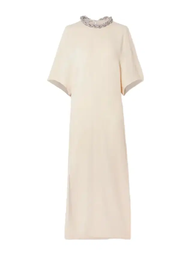 Falabella Crystal-embellished Paneled Cady Maxi Dress