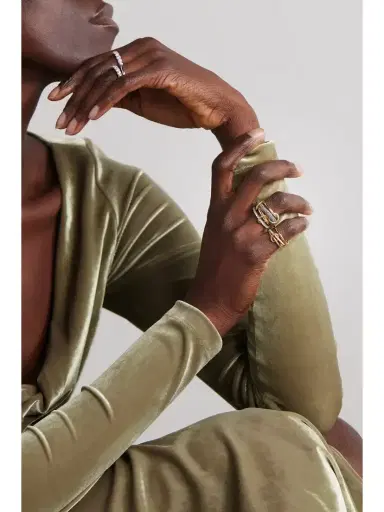 Spinelli Kilcollin Vega 18-karat Gold, Rhodium-plated Sterling Silver And Diamond Ring | Thumbnail 5 Spinelli Kilcollin Vega 18-karat Gold, Rhodium-plated Sterling Silver And Diamond Ring | Thumbnail 5