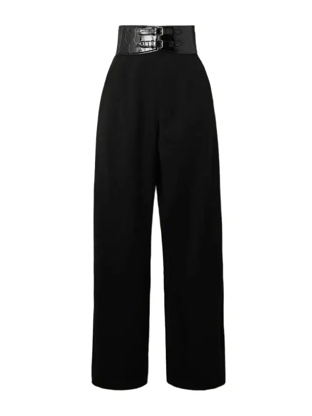 Alaïa Archetypes Belted Wool-blend Gabardine Wide-leg Pants