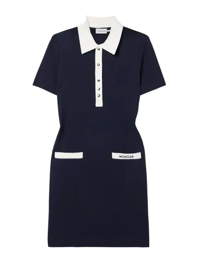 Moncler Cotton-blend Jersey Mini Dress