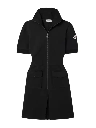 Moncler Cotton-blend Piqué Mini Dress | Thumbnail 1 Moncler Cotton-blend Piqué Mini Dress | Thumbnail 1