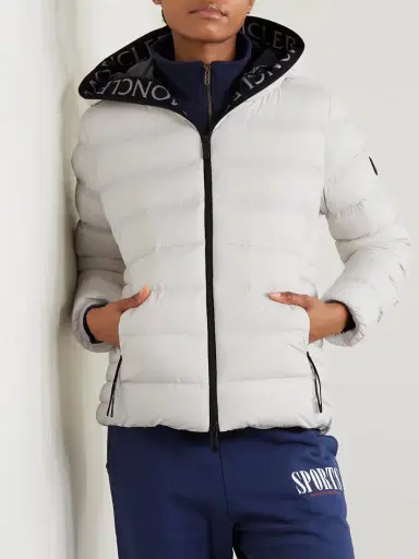 Moncler Appliquéd Webbing-trimmed Quilted Shell Down Jacket | Thumbnail 3 Moncler Appliquéd Webbing-trimmed Quilted Shell Down Jacket | Thumbnail 3