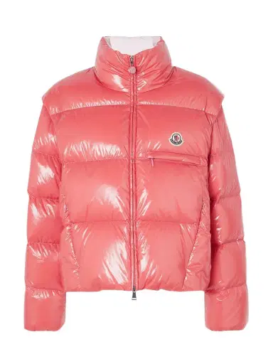 Moncler Almo Convertible Appliquéd Quilted Glossed-shell Down Jacket | Thumbnail 1 Moncler Almo Convertible Appliquéd Quilted Glossed-shell Down Jacket | Thumbnail 1
