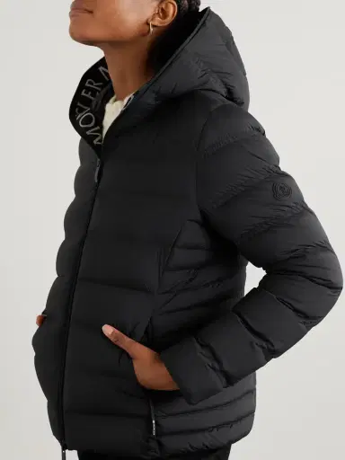 Moncler Appliquéd Webbing-trimmed Quilted Shell Down Jacket | Thumbnail 3