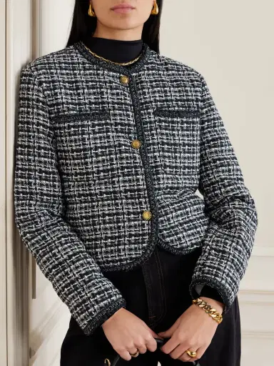 Moncler Eliadi Cotton-blend Tweed Down Jacket | Thumbnail 3