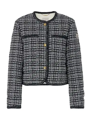 Moncler Eliadi Cotton-blend Tweed Down Jacket | Thumbnail 1