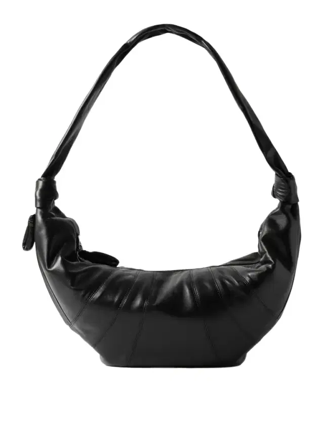 Croissant Large Paneled Leather Shoulder Bag