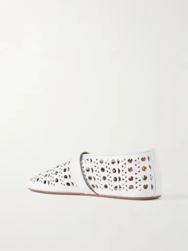 Alaïa Perforated Leather Ballet Flats | Thumbnail 3 Alaïa Perforated Leather Ballet Flats | Thumbnail 3