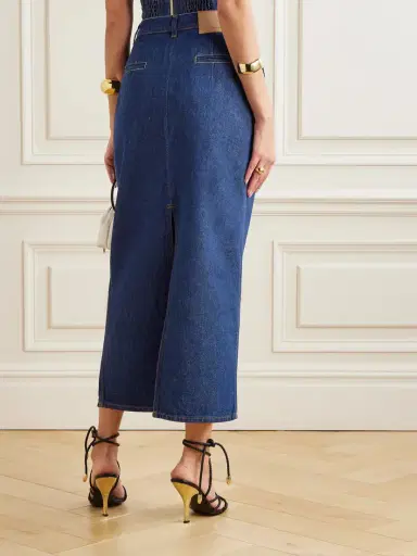 Magda Butrym Denim Midi Skirt | Thumbnail 3 Magda Butrym Denim Midi Skirt | Thumbnail 3