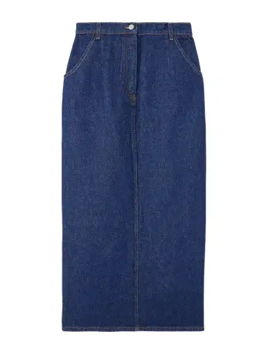 Magda Butrym Denim Midi Skirt | Thumbnail 1 Magda Butrym Denim Midi Skirt | Thumbnail 1