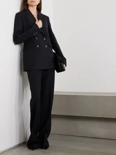 Gabriela Hearst Angela Double-breasted Wool-crepe Blazer | Thumbnail 2