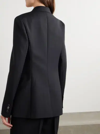 Gabriela Hearst Angela Double-breasted Wool-crepe Blazer | Thumbnail 4