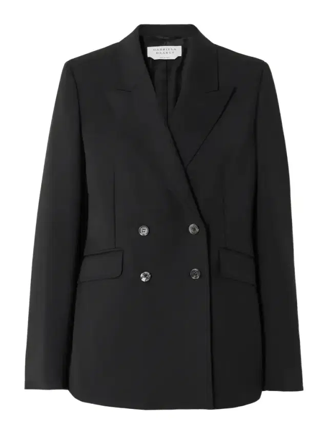 Gabriela Hearst Angela Double-breasted Wool-crepe Blazer