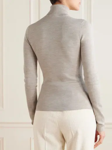 Gabriela Hearst May Wool, Cashmere And Silk-blend Turtleneck Sweater | Thumbnail 4 Gabriela Hearst May Wool, Cashmere And Silk-blend Turtleneck Sweater | Thumbnail 4