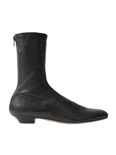 Khaite Leather Ankle Boots | Thumbnail 1