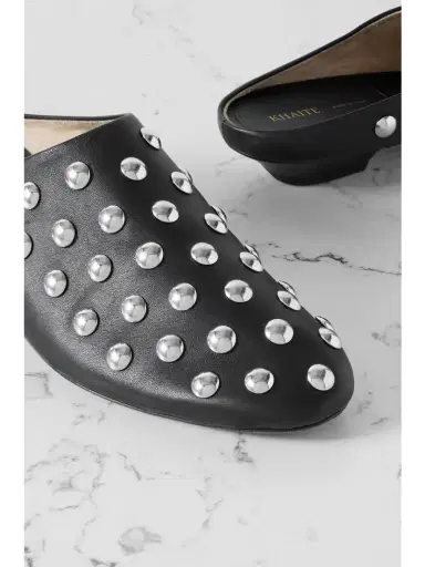 Khaite Otto Studed Leather Mules | Thumbnail 4