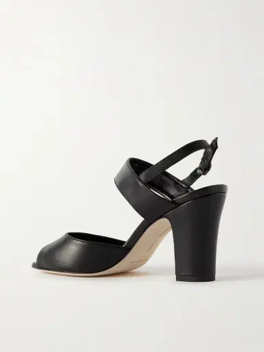 Manolo Blahnik Khiko 90 Leather Slingback Sandals | Thumbnail 3 Manolo Blahnik Khiko 90 Leather Slingback Sandals | Thumbnail 3