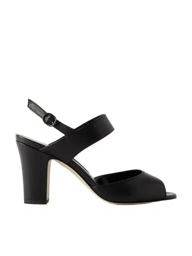 Manolo Blahnik Khiko 90 Leather Slingback Sandals | Thumbnail 1 Manolo Blahnik Khiko 90 Leather Slingback Sandals | Thumbnail 1